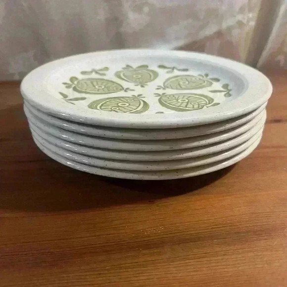 Vintage J and G Meakin Set of 6 Plates Pippin  Pattern - Picture 2 of 3